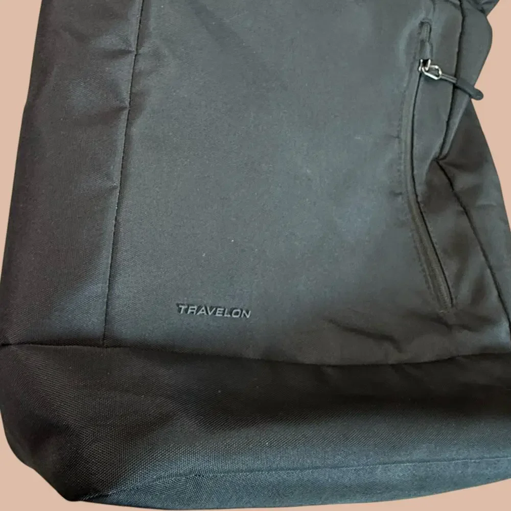 Travelon Unisex Anti Theft Laptop Convertible Backback Tote Travel Bag Black